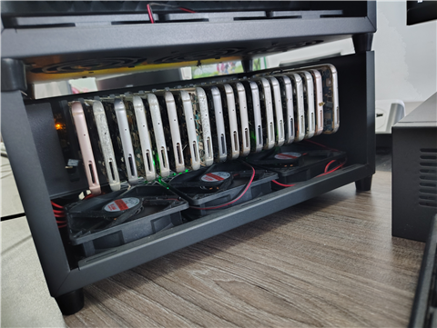 Ảnh lắp đặt Box Phone Farm tại Masteri West Heights